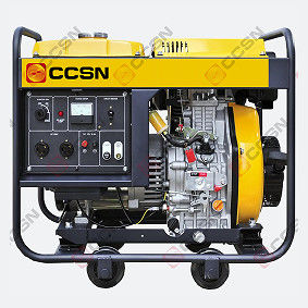CCSN 5KW/6.25KVA çift yakıtlı taşınabilir ev açık çerçeve tip yedek dizel jeneratör seti