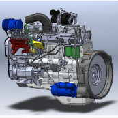 4.214L Depolama Makinesi Dizel ile çalışan Motor 1500 r/Min